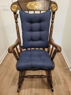Vintage sold wood rocking chair
