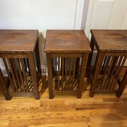 3 Amish Mission Barstools
