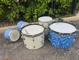 Vintage 1970s Slingerland 6 Piece Drum Kit