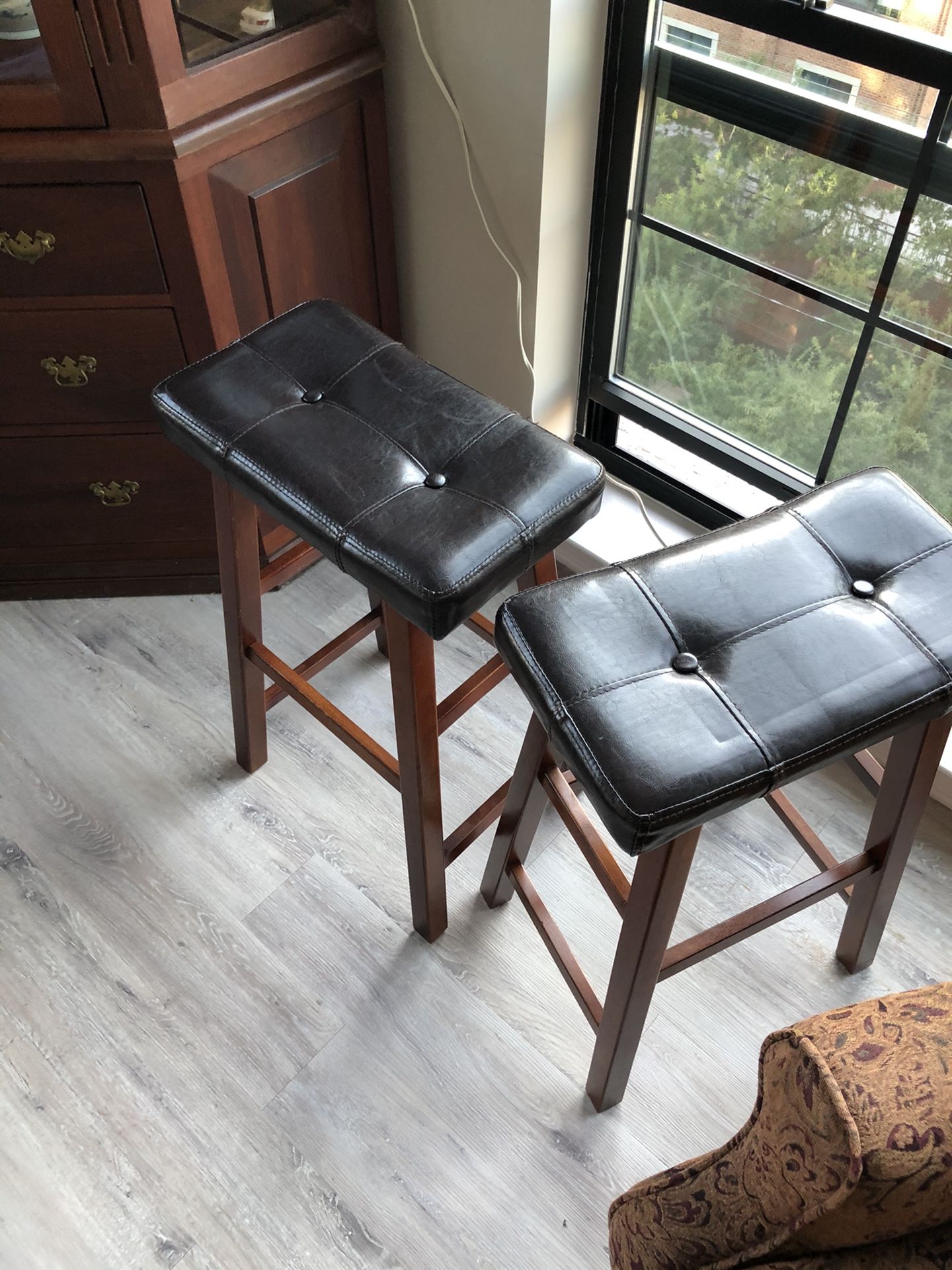 Two beautiful bar stools