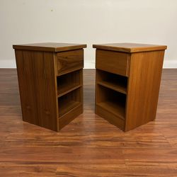 Danish Modern Teak Nightstands Pair - Many More Items In Stock!