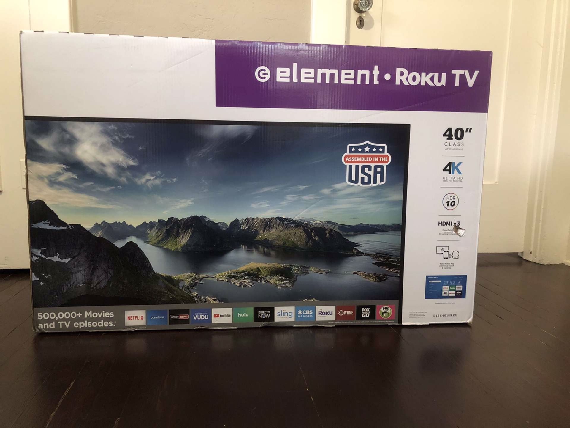 40 inch 4K Element Roku Smart Tv