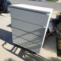 White Cabinet With Drawers