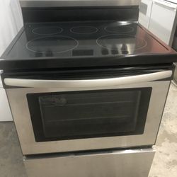 Stainless 5 Burner Glass Top Stove 