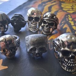 Skull Rings Different Sizes 10 11 12  