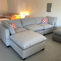 Sectional Couch With Ottoman 