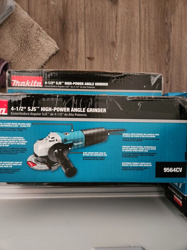 Makita 13 Amp 4-1/2 in. Corded SJS High-Power Angle Grinder