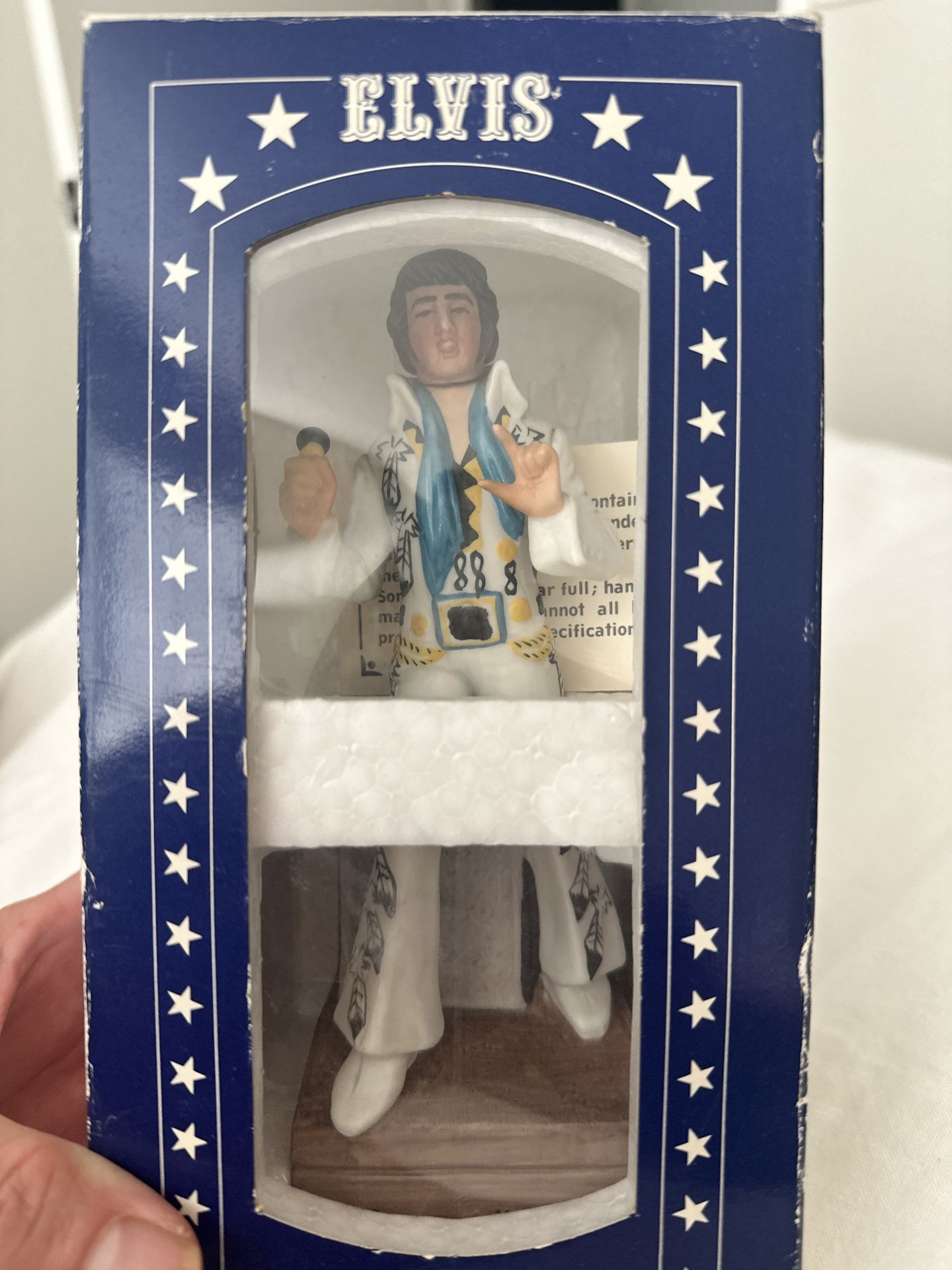 *WOW* 1977 McCormick Elvis Presley Decanter Music Box w/ Box & COA – Empty *WOW*
