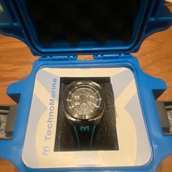Brand New! Invicta Technomarine Cruise Legend Teal Blue With Case!