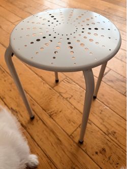 White stool- home decor
