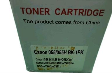 Canon 055-H Black Toner, High Yield Toner for CANON 055-H, Black (i-Sensys LBP Brand)-No Chip, New/Sealed