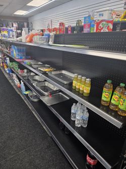 Double-Sided Gondola Shelving / Island Shelves For Retail Store