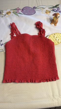 Red tank top