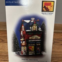 Department 56 snow village Village pets- sales & service.