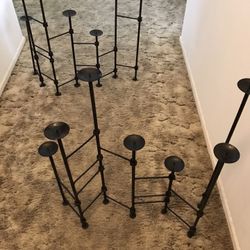 Wrought Iron Black Extendable Candle Holder 29” $15.00
