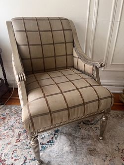 2 Jofran McKenna Taupe Accent Chairs – French Louis XVI Style