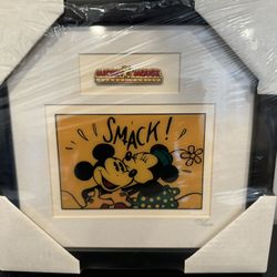 Disney Mickey & Minnie “smack” Sunday Comics Framed Pin Set Limited Edition 151/1500