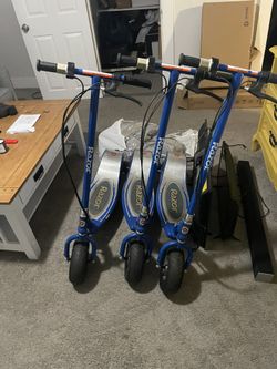 3 Razor Electric Scooters e300