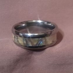 Mother Of Pearl / Tungsten Ring