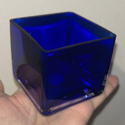 Cobalt Blue Candle Trinket Holder 