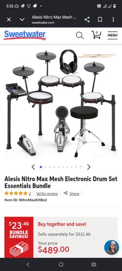 Alesis  nitro max mesh electronic drum set