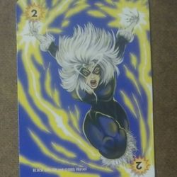 1995 Fleer Marvel Black Cat OverPower Card Game Vintage Comics Collectible Character