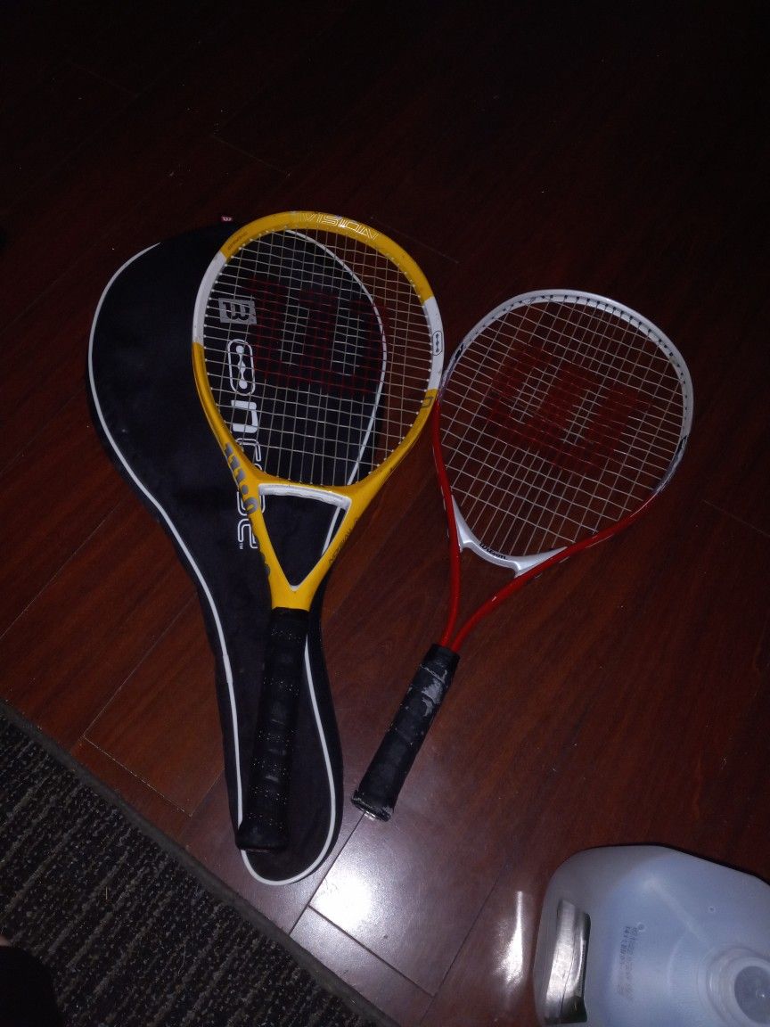 Two Wilson Tennis Rackets 