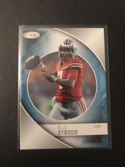 C.J. Stroud 2023 SAGE Collectible Football Card