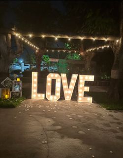 LOVE sign wedding decor