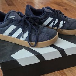 ADIDAS - Big Kids VL Court 3.0 Casual Sneakers - Size Y 4.5