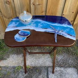 Ocean Pour Tv Tray Table 