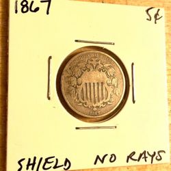1867 Shield Nickel