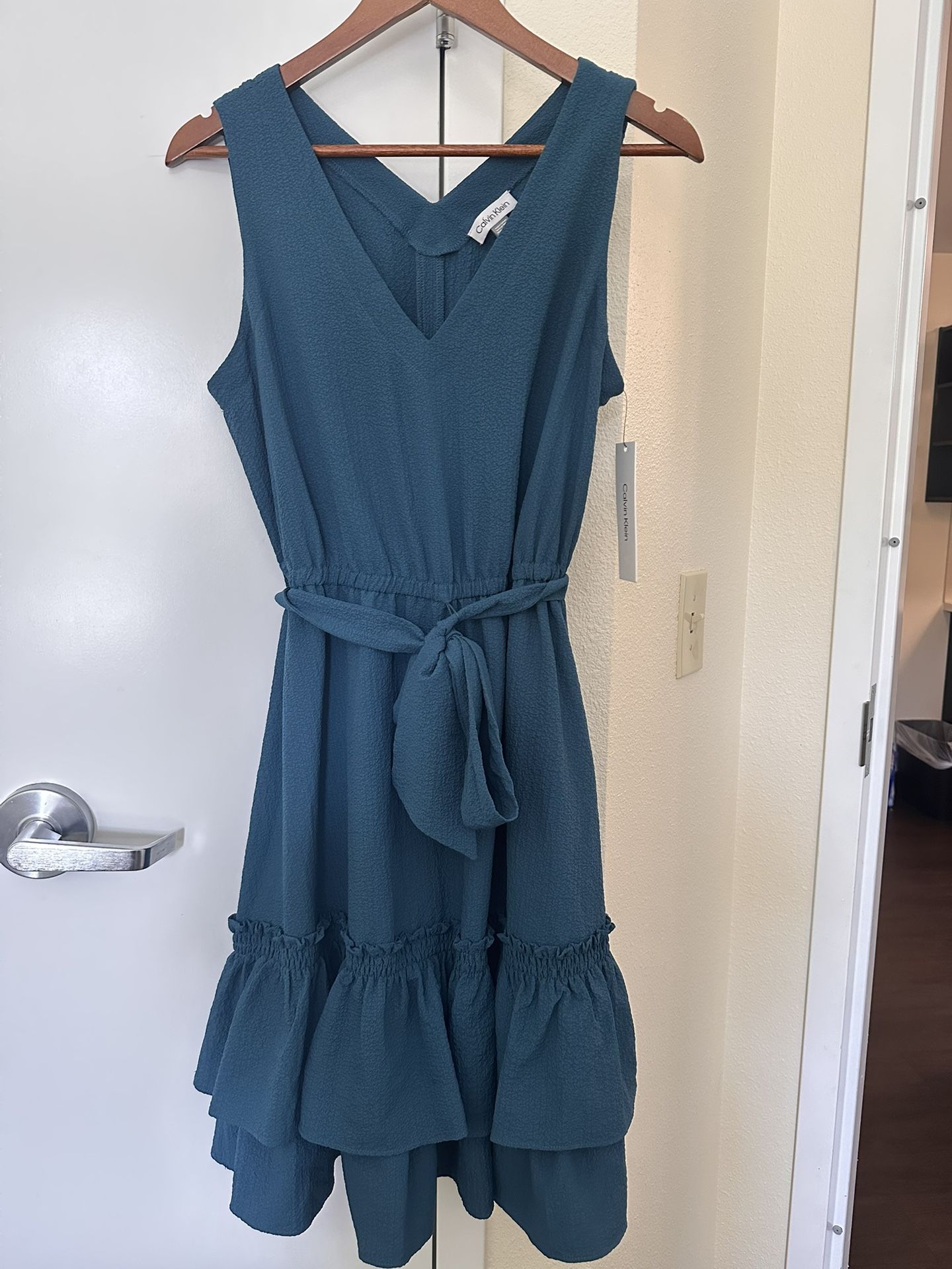 New With Tag Calvin Klein Dress With Belt