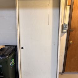 36 in. x 80 in. Flush Primed Left-Hand Inswing 6 Panel Solid Core Door