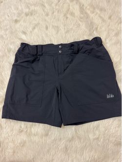 REI Screeline Shorts Womens size 16 Black Nylon Stretch Quick Dry Hiking Outdoor