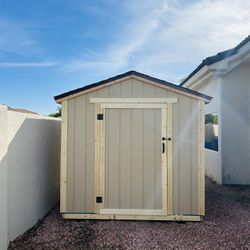 8 ft x 8 ft Wood Storage shed (HOA Approved)