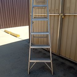 ALUMINUM  LADDER. 