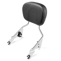 Harley Touring, Quick Release Sissy Bar Compatible with Harley Davidson Street Glide Road Glide Road King Electra Glide Ultra Limited 2009-2024 (Chrom