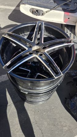 Black 5-Spoke Alloy Wheels 5x120 BMW Fitment – Set of 3, Used