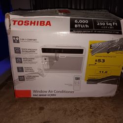 Toshiba 6000 Btu 250 Sq Ft Ac Window Unit