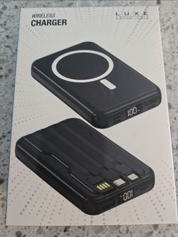 LUXE Wireless Charger Power Bank - Brand new in box
