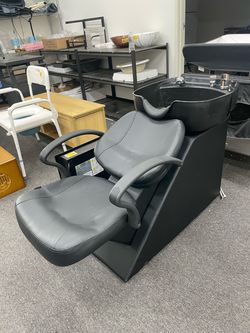 New in Box Shampoo Bowl Chair Set Salon Shampoo Sink Chair 7.87'' ABS Basin Shampoo Chair