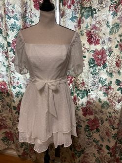 #264-White Mini Dress. Brand Name: B. Smart. Size 3.