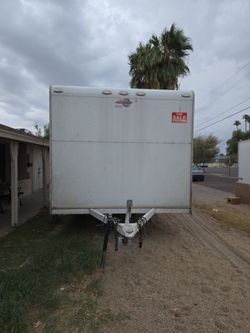 White Enclosed Cargo Trailer