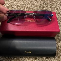 Cartier buffs black lenses