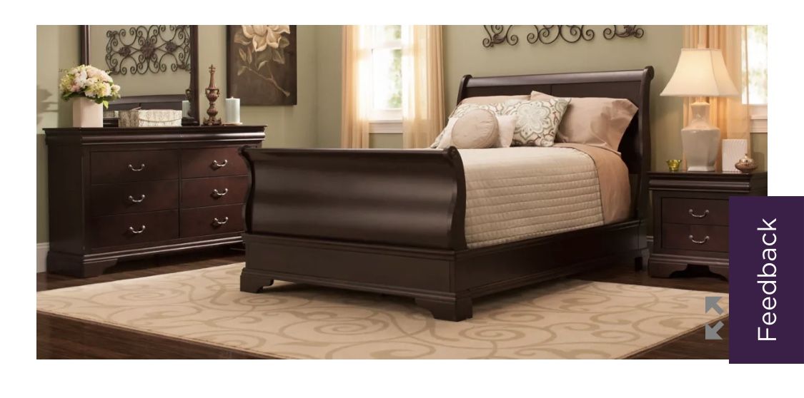 Full Bedroom Set Raymour & Flanigan (4 Pieces):