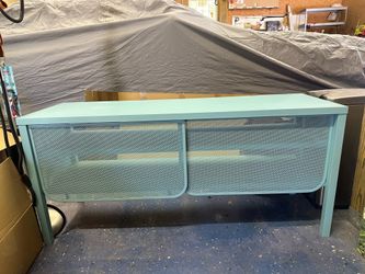 IKEA Steel TV Unit - Turquoise