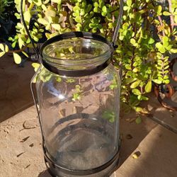 Glass Hanging Candle Holder OR Plant