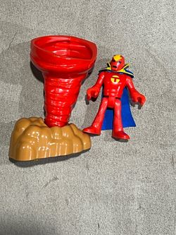 Imaginext DC Super Friends RED TORNADO 3” Action Figure W/ Rotating Tornado