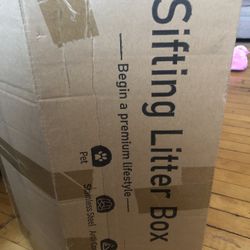 Stainless Steel Sifting Litter Box 